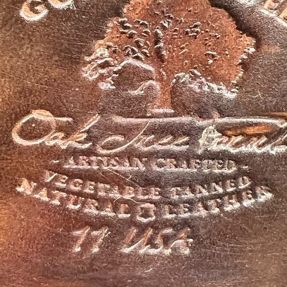 Oak Tree Farms Baila Brown Leather Victorian Western Ankle Boot Size US 11 - Picture 11 of 12